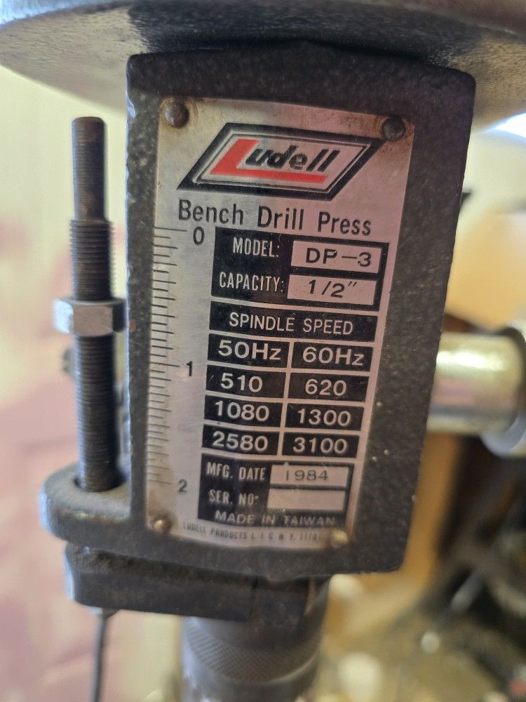 Ludell Bench Drill Press Works Great!