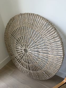 Handwoven willow wheel Wall Art