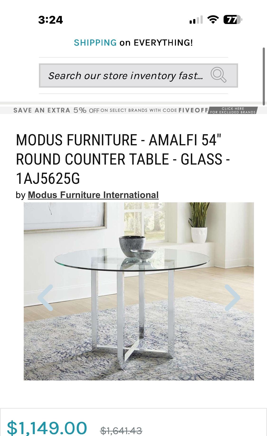 Glass Dinning Table