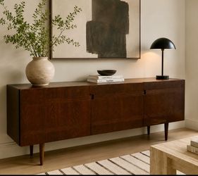 Gorgeous Mcm walnut credenza / sideboard