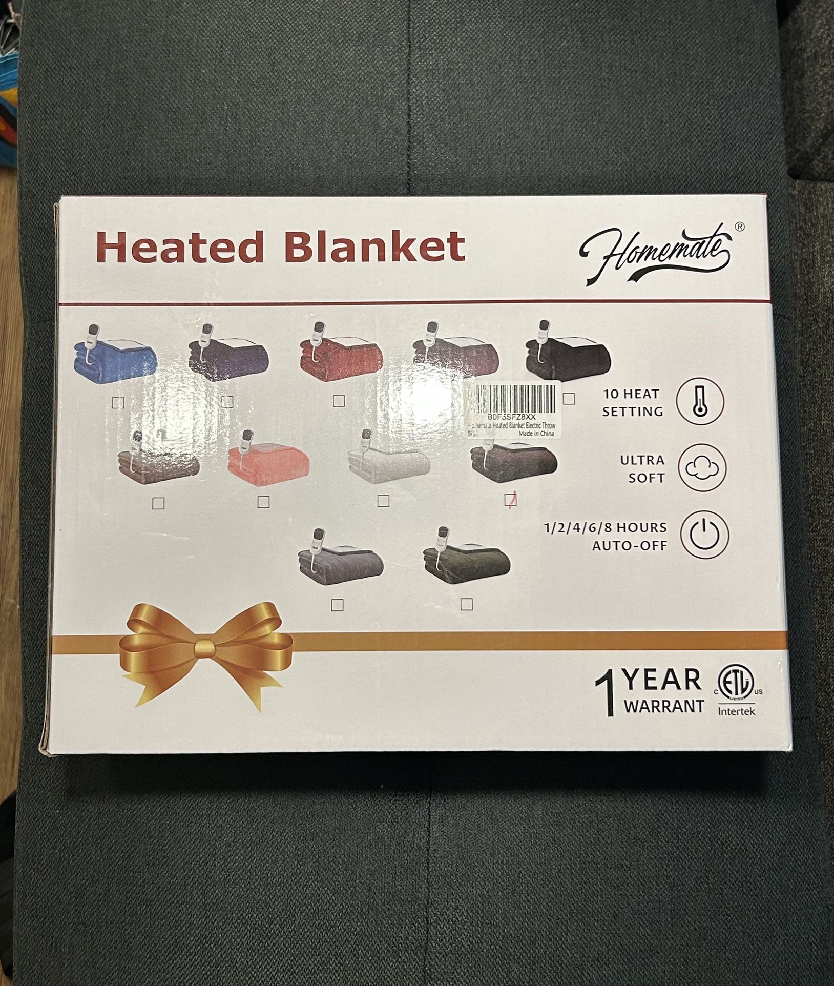 Brand New Heated Blanket Size 72x84