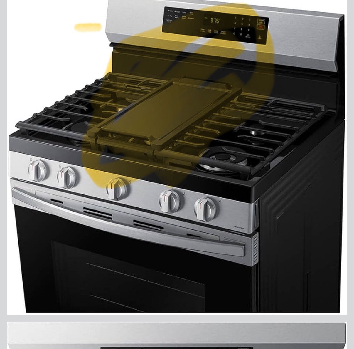 Aluminium Griddle For Central Burner In Stove