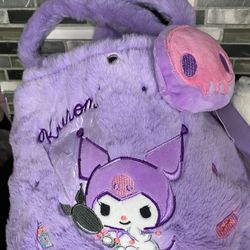 Sanrio Hello Kitty Kuromi Plush Purse Handbag