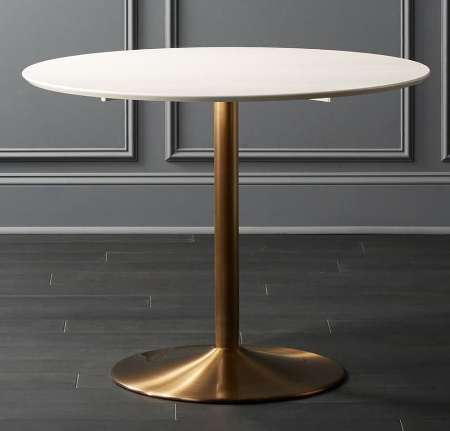 Brass Pedestal Dining Table