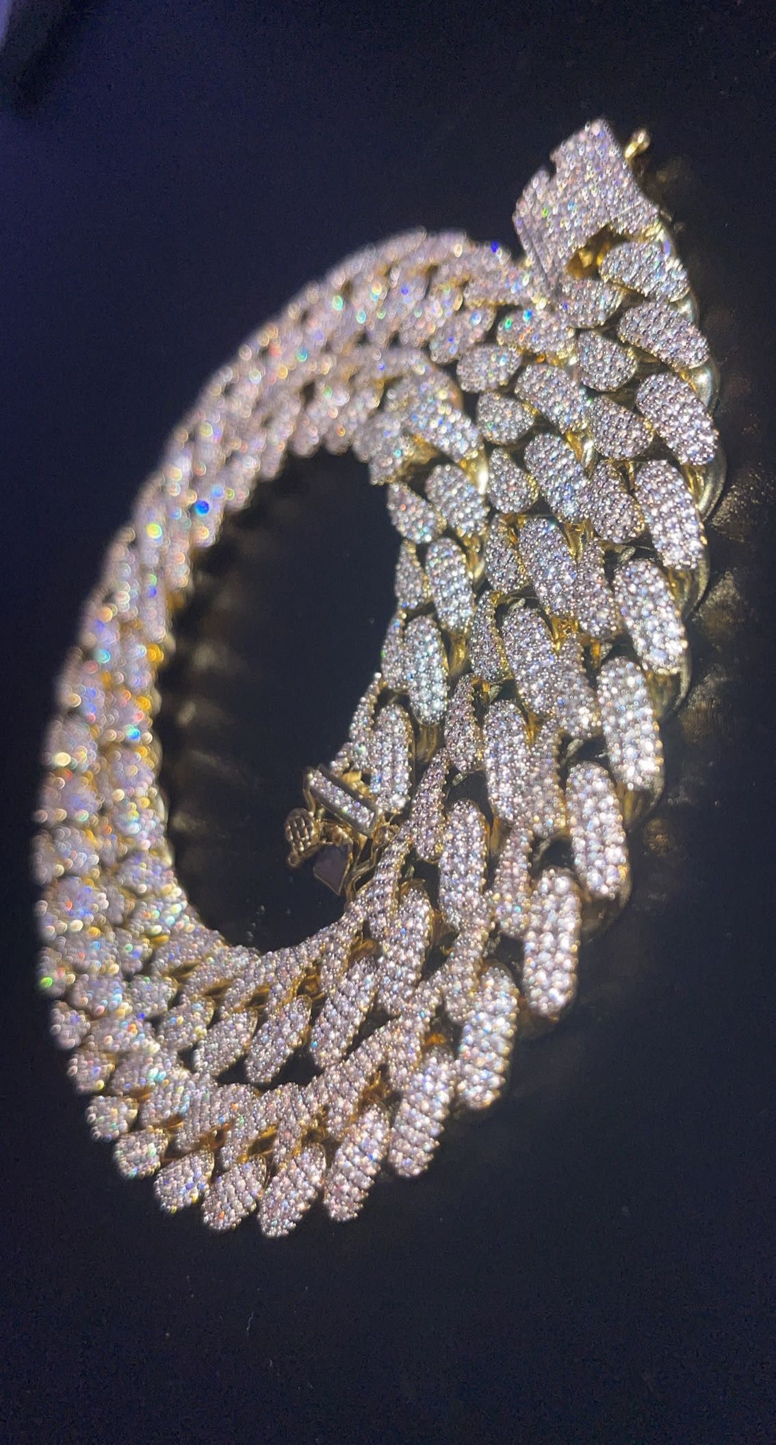 Gold Plated Cuban Link Chain 22”