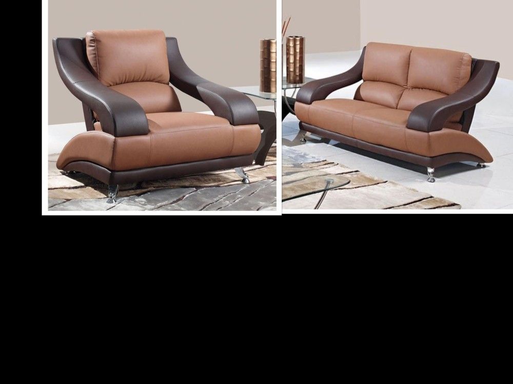 Global Furniture leather living room set
