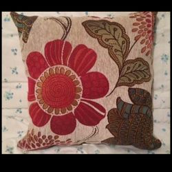 Boho Floral Pillow NEW 