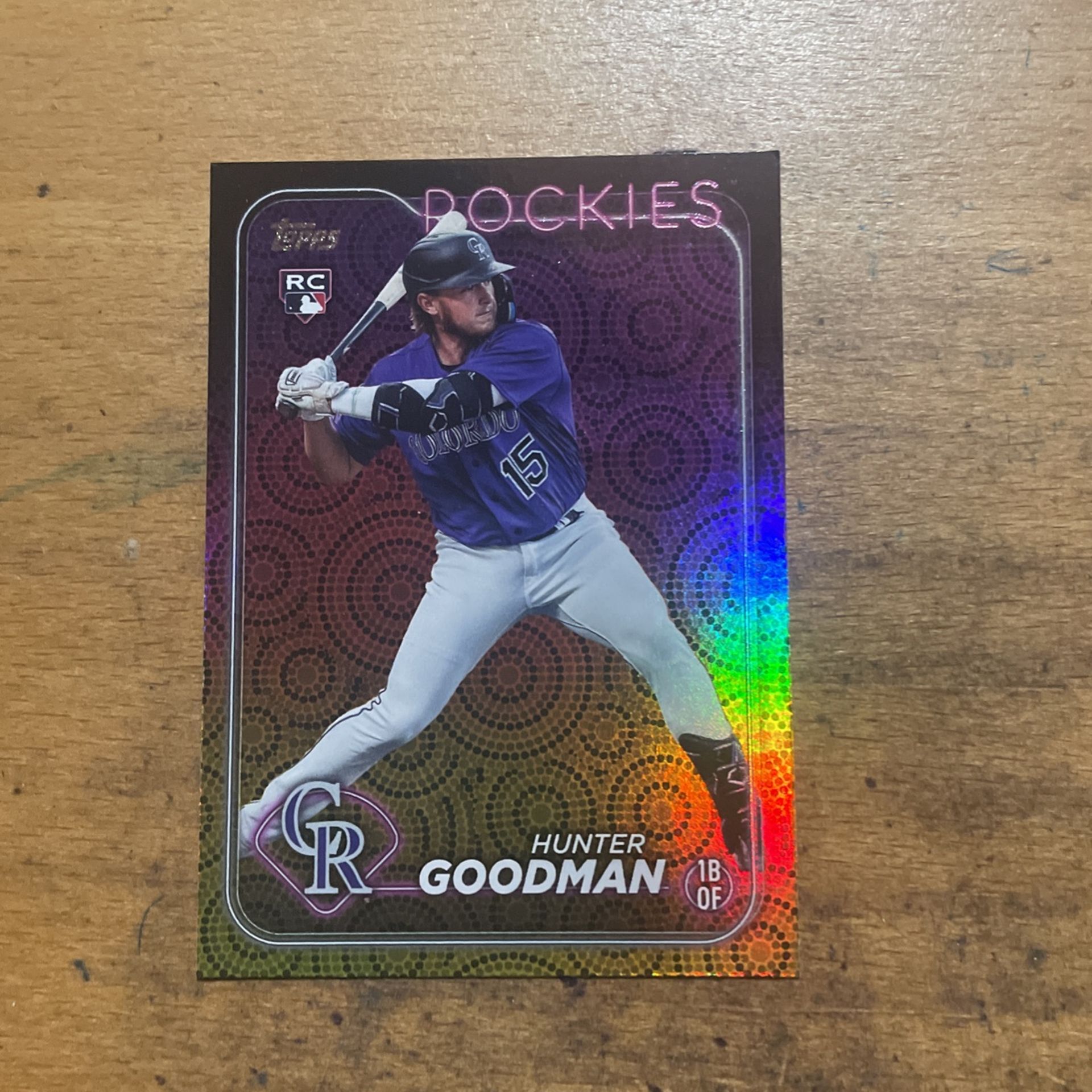 2024 TOPPS HUNTER GOODMAN ROOKIE FOIL CARD