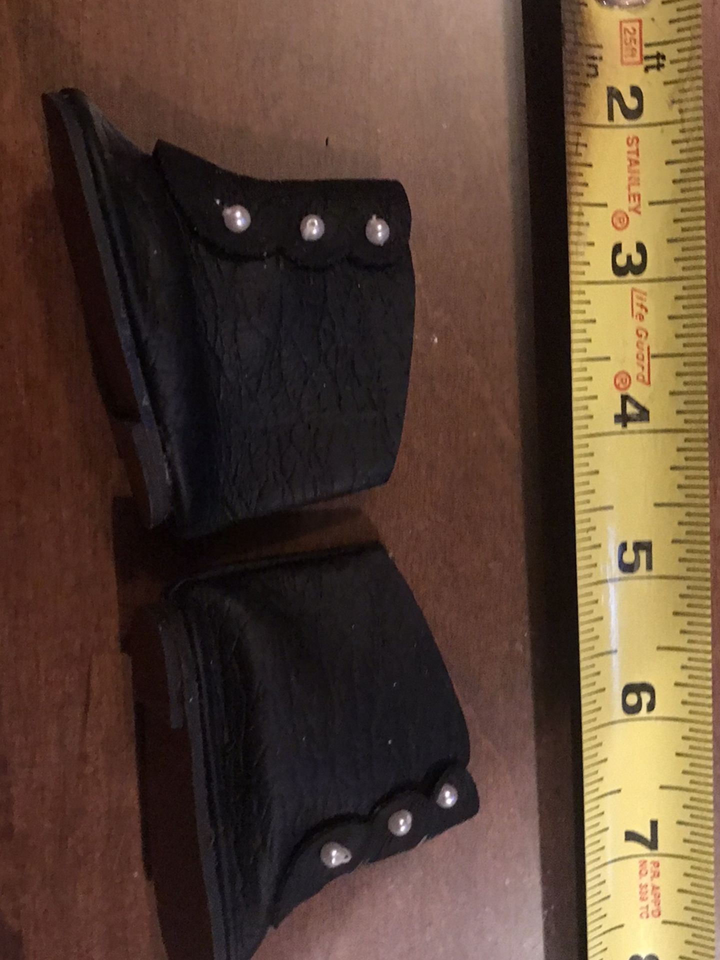 Antique dolly boots - Black Leather With Small Pearl Buttons