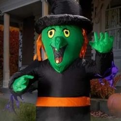 Inflatable 4 Foot Classic Witch Decoration W/Fan