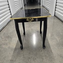 Vintage Black End Table - $10