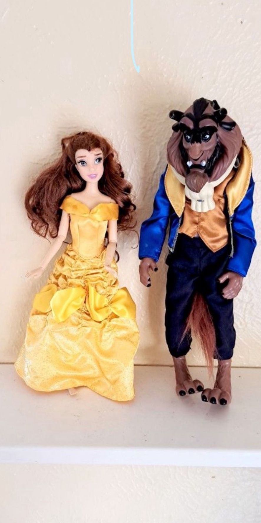 Disney Store Beauty And The Beast Disney Classic Beast & Belle Doll Set