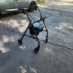 Medline Steel Rollator Walker for Adult mobility