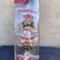 Christmas Star Ornaments 3 Pieces