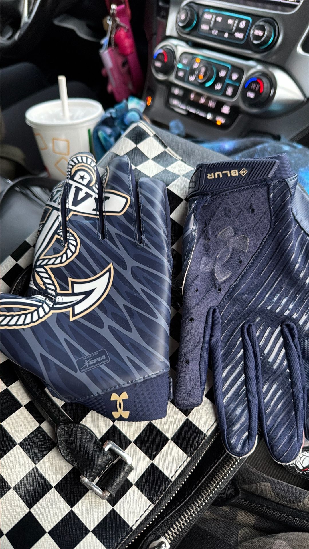 Naval Academy Football Gloves
