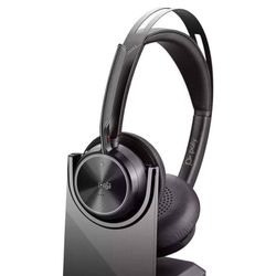 Voyager Focus 2 UC Bluetooth Headset with Stand, Black, Unisex