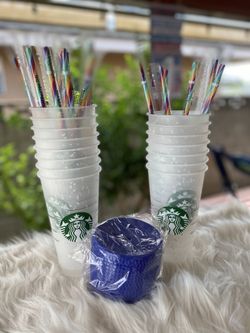 Starbucks confetti cups