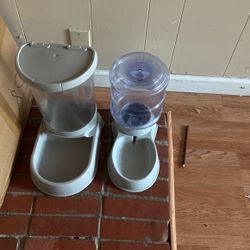 Automatic water, and food bowl