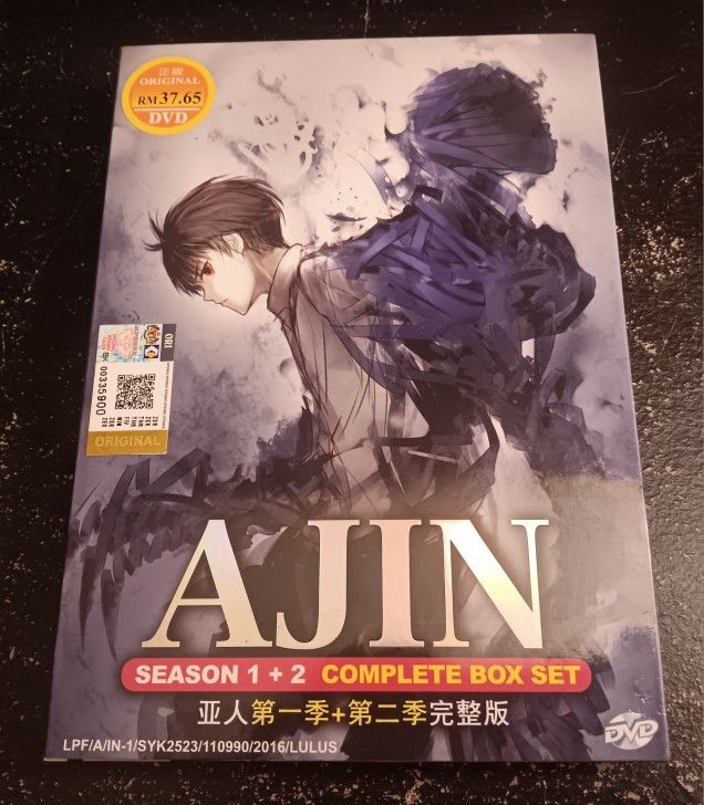 Ajin Demi Human 2-Disc DVD Complete Series Box Set JAPANESE AUDIO ENGLISH SUBS