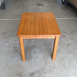 Solid Oak End Table  