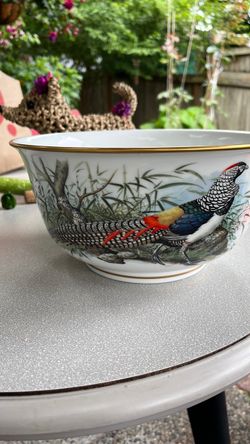 The Lady Amherst’s Pleasant game bird bowl