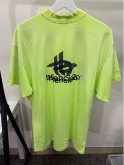 Balenciaga Double Logo T-Shirt Yellow