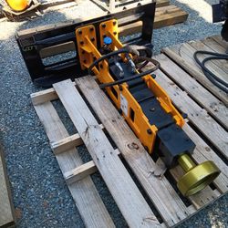 Skid Steer Post Pile Pounder Attachment. New!
