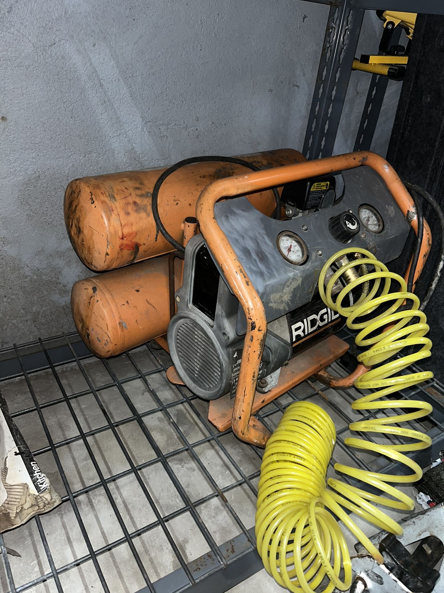 Ridgid Double tank Air Compressor 