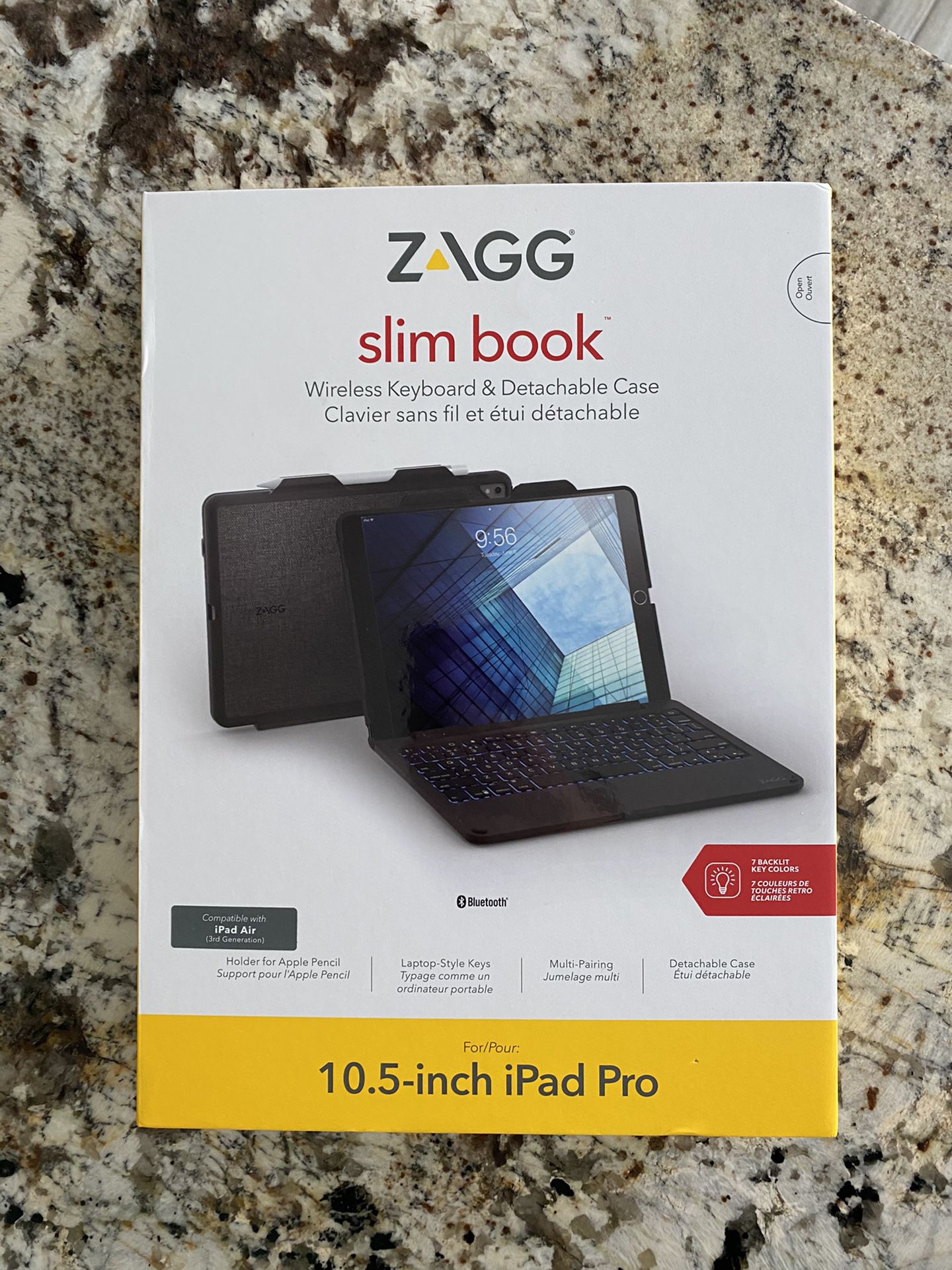 Zagg Slim Book Keyboard for iPad Pro 10.5 - New