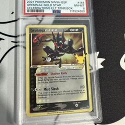 2021 Greninja #SWSH144 Gold Star Promo PSA 8