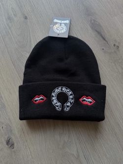 Chrome heart beanie