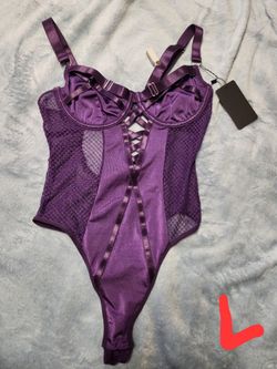 Super Cute Purple Lingerie/ Available In Small & Large/ NEW/ $20 Cash Only/ Blue Diamond And Rainbow 
