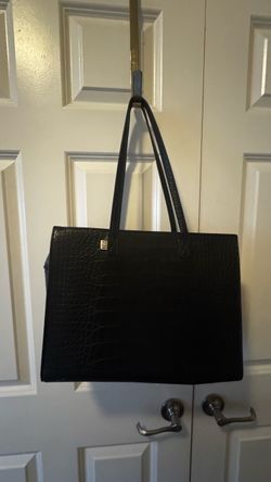 Beis - Black Work Tote Bag Croc