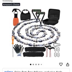 High Limb Rope Saws 55 inch Rope Saw for Tree Saw High Limb 72 Sharp Teeth on Both Sides, Pocket chainsaw with 11OZ Throw Weight, Tree Limb Cutter, Ha