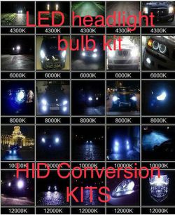 Hid conversion kit and led headlight bulbs- chevy Tahoe SilverAdo yukon denali camaro 2 toyota Tacoma 2 dodge charger ram any ride
