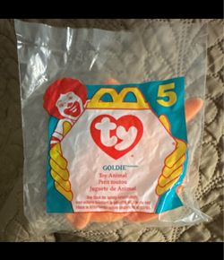 Ty Teenie Beanie Baby Goldie McDonald's Happy Meal Toy