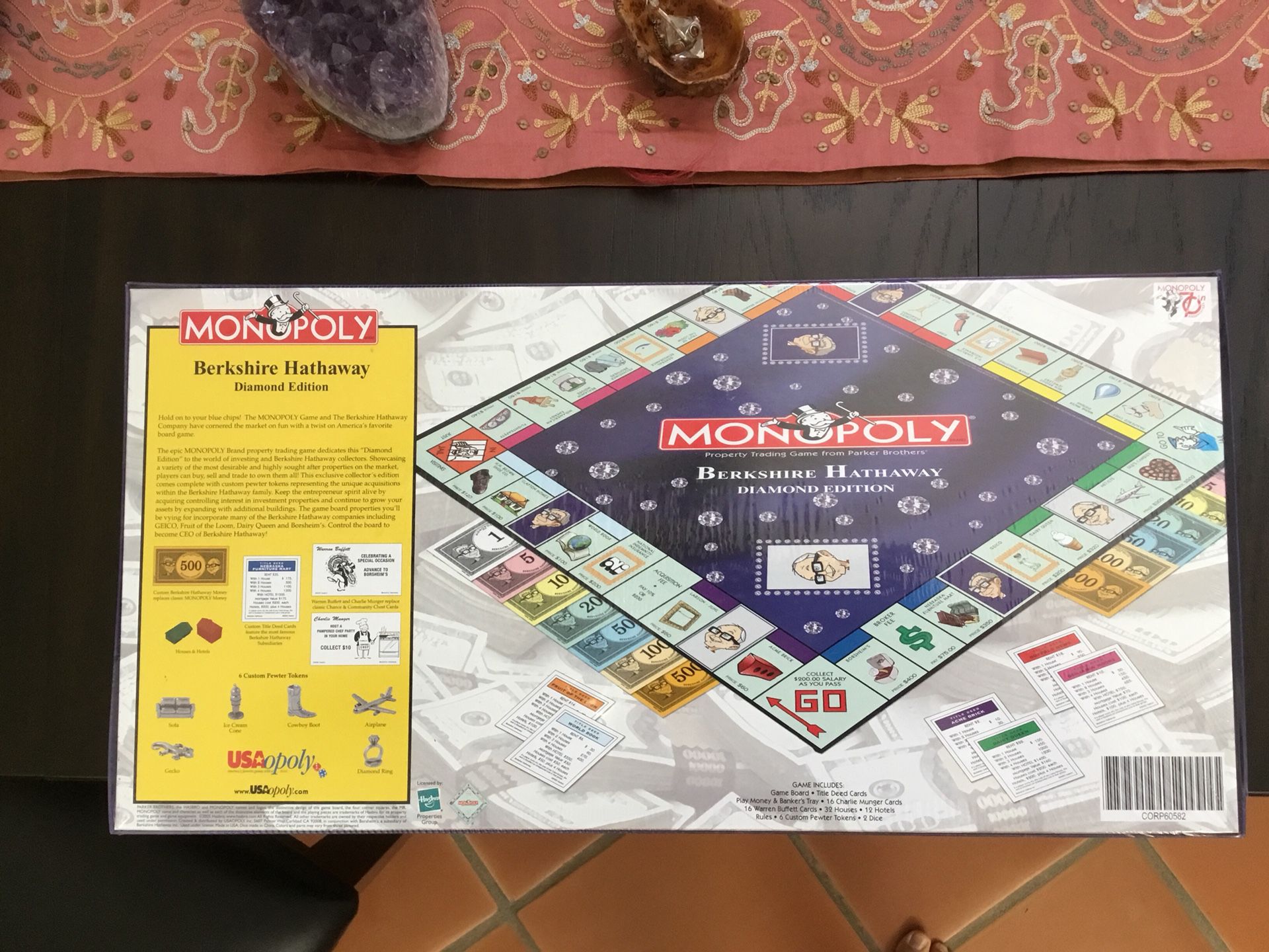 Berkshire Hathaway diamond edition Monopoly game. BRAND NEW. Shrink wrap, still sealed.