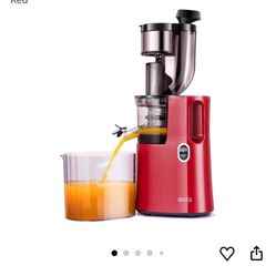 SKG Slow Masticating Juicer  Cold Press Juicer Red