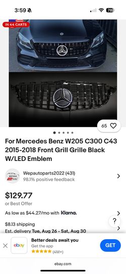 Mercedes All Black Emblem C300