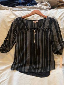 Tempted Los Angeles Black & White Blouse NEW