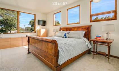 King size Sleigh Bed - solid wood