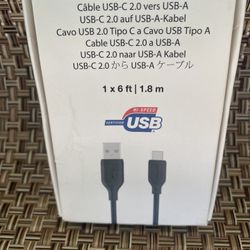 New USB-C 2.0 To USB-A Cable