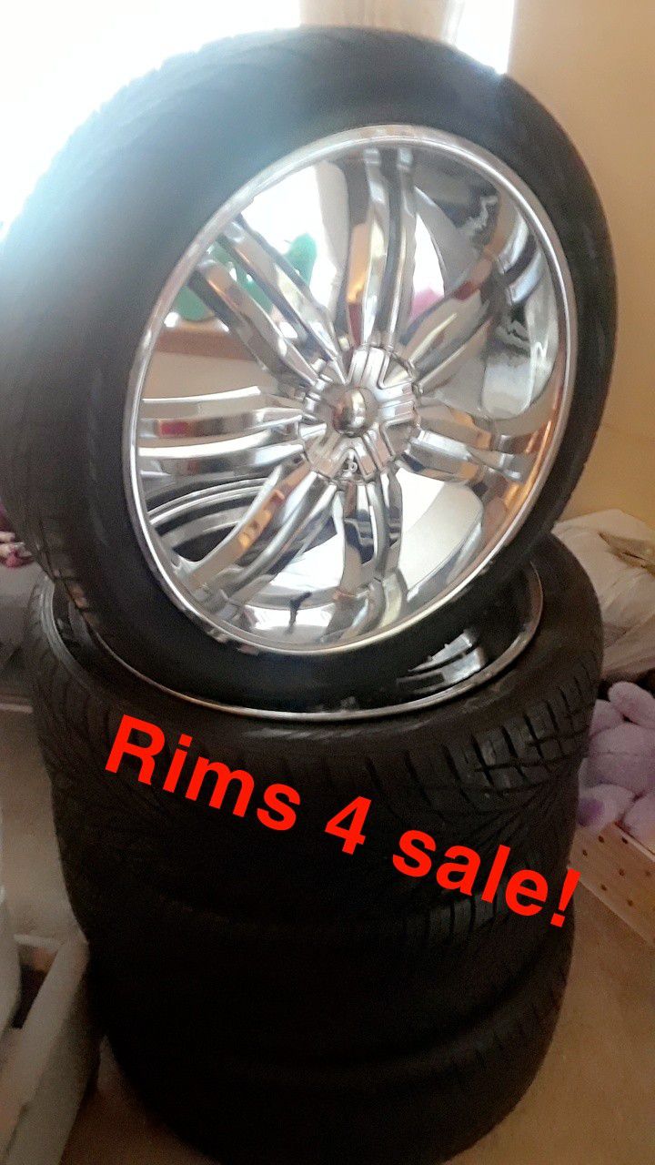 Brand new milani rims with brand new tires