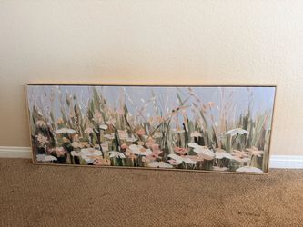Framed Floral Canvas Wall Art
