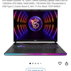 Msi Raider Ge68hx 13vf Gaming Laptop