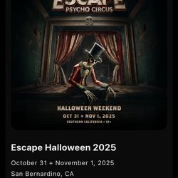Escape Halloween 2 General Admission Tickets