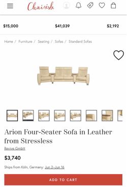 Arion Leather Four Seater Sofa from Stressless