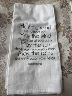 Irish blessing hand towel- new with tags