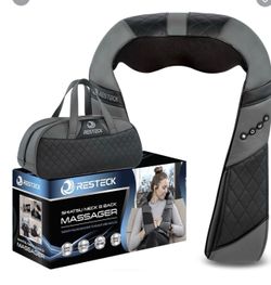 RESTECK Massagers for Neck and Back with Heat - Deep Tissue 3D