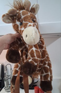 Vintage Giraffe Plushie Backpack